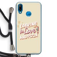 CaseCompany Pizza is the answer: Huawei P20 Lite Transparant Hoesje met koord