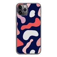 CaseCompany Memphis Shapes Pink: iPhone 11 Pro Transparant Hoesje