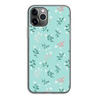 CaseCompany Small white flowers: iPhone 11 Pro Transparant Hoesje