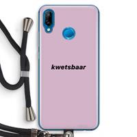 CaseCompany kwetsbaar: Huawei P20 Lite Transparant Hoesje met koord