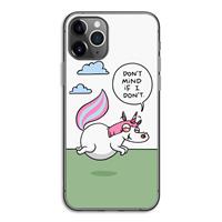 CaseCompany Unicorn: iPhone 11 Pro Transparant Hoesje