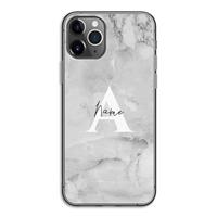 CaseCompany Ivory Marble: iPhone 11 Pro Transparant Hoesje