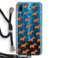 CaseCompany Pony: Huawei P20 Lite Transparant Hoesje met koord