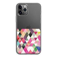 CaseCompany Gekleurde driehoekjes: iPhone 11 Pro Transparant Hoesje