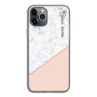 CaseCompany Marmer in stijl: iPhone 11 Pro Transparant Hoesje