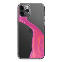 CaseCompany Paarse stroom: iPhone 11 Pro Transparant Hoesje