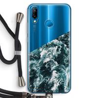 CaseCompany Zee golf: Huawei P20 Lite Transparant Hoesje met koord