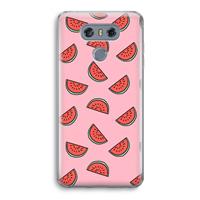 CaseCompany Watermeloen: LG G6 Transparant Hoesje