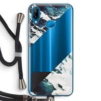 CaseCompany Golven: Huawei P20 Lite Transparant Hoesje met koord