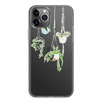 CaseCompany Hang In There: iPhone 11 Pro Transparant Hoesje