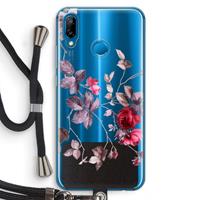 CaseCompany Mooie bloemen: Huawei P20 Lite Transparant Hoesje met koord