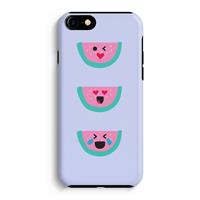 CaseCompany Smiley watermeloen: iPhone 7 Tough Case
