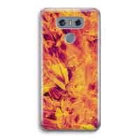 CaseCompany Eternal Fire: LG G6 Transparant Hoesje