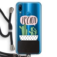 CaseCompany I love cacti: Huawei P20 Lite Transparant Hoesje met koord