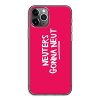 CaseCompany Neuters (roze): iPhone 11 Pro Transparant Hoesje