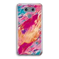 CaseCompany Pastel Echoes: LG G6 Transparant Hoesje