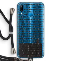 CaseCompany Crazy shapes: Huawei P20 Lite Transparant Hoesje met koord