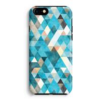 CaseCompany Gekleurde driehoekjes blauw: iPhone 7 Tough Case