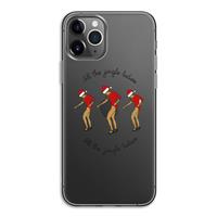 CaseCompany Jingle Ladies: iPhone 11 Pro Transparant Hoesje