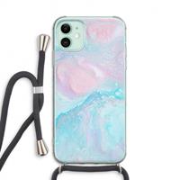 CaseCompany Fantasie pastel: iPhone 11 Transparant Hoesje met koord