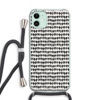 CaseCompany Crazy shapes: iPhone 11 Transparant Hoesje met koord