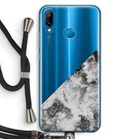 CaseCompany Onweer: Huawei P20 Lite Transparant Hoesje met koord