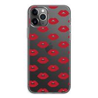 CaseCompany Lips: iPhone 11 Pro Transparant Hoesje