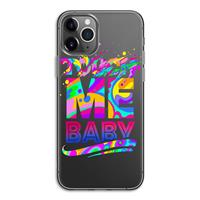 CaseCompany Touch Me: iPhone 11 Pro Transparant Hoesje