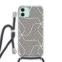 CaseCompany Magic pattern: iPhone 11 Transparant Hoesje met koord