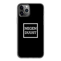 CaseCompany Negenduust black: iPhone 11 Pro Transparant Hoesje
