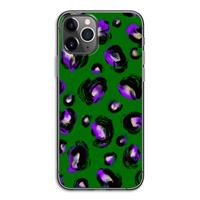 CaseCompany Green Cheetah: iPhone 11 Pro Transparant Hoesje