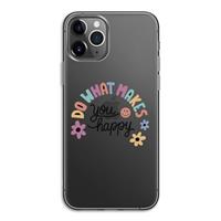 CaseCompany Happy days: iPhone 11 Pro Transparant Hoesje