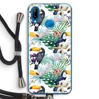 CaseCompany Tukans: Huawei P20 Lite Transparant Hoesje met koord