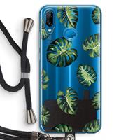 CaseCompany Tropische bladeren: Huawei P20 Lite Transparant Hoesje met koord