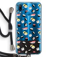 CaseCompany Sushi time: Huawei P20 Lite Transparant Hoesje met koord