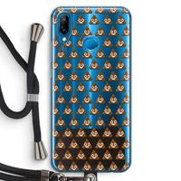 CaseCompany Poop emoji: Huawei P20 Lite Transparant Hoesje met koord