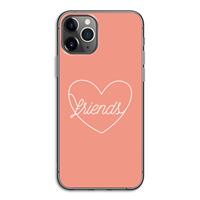 CaseCompany Friends heart: iPhone 11 Pro Transparant Hoesje