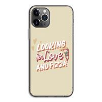 CaseCompany Pizza is the answer: iPhone 11 Pro Transparant Hoesje