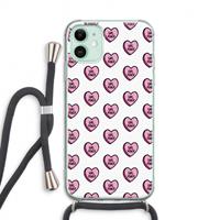 CaseCompany GIRL POWER: iPhone 11 Transparant Hoesje met koord