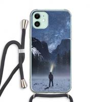 CaseCompany Wanderlust: iPhone 11 Transparant Hoesje met koord