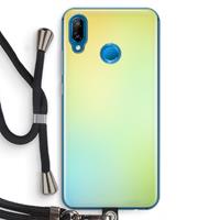 CaseCompany Minty mist pastel: Huawei P20 Lite Transparant Hoesje met koord