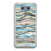 CaseCompany Watercolor Agate: LG G6 Transparant Hoesje