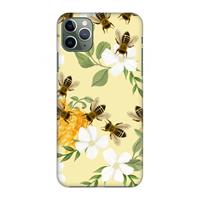 CaseCompany No flowers without bees: Volledig geprint iPhone 11 Pro Max Hoesje