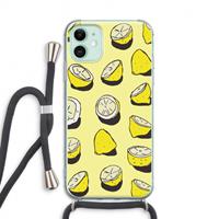 CaseCompany When Life Gives You Lemons...: iPhone 11 Transparant Hoesje met koord