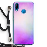 CaseCompany Clouds pastel: Huawei P20 Lite Transparant Hoesje met koord