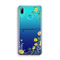CaseCompany Gele bloemen: Huawei P Smart (2019) Transparant Hoesje