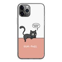 CaseCompany GSM poes: iPhone 11 Pro Transparant Hoesje