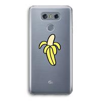 CaseCompany Banana: LG G6 Transparant Hoesje