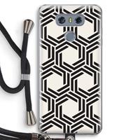 CaseCompany Geometrisch patroon: LG G6 Transparant Hoesje met koord