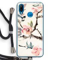 CaseCompany Japanse bloemen: Huawei P20 Lite Transparant Hoesje met koord